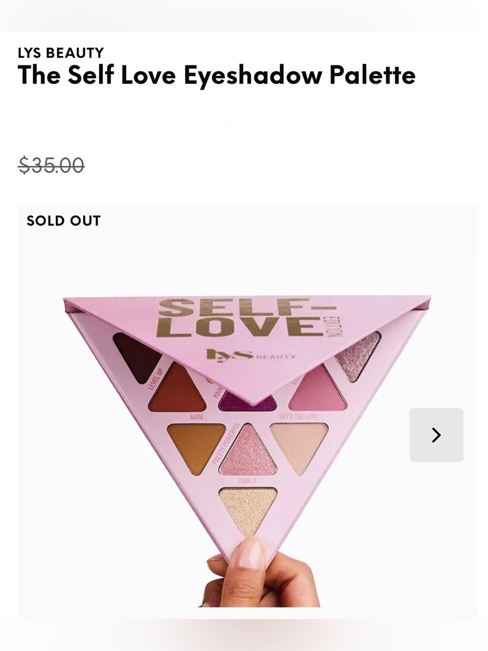 LYS Beauty Self Love Eyeshadow Palette + Soft Baddie 3pc Brush Set